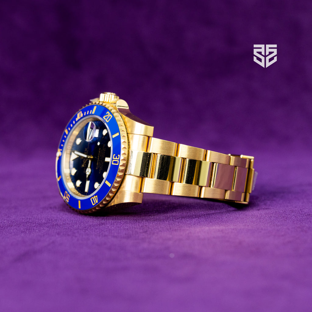 Rolex Submariner Date Yellow Gold Blue Dial Ref:116618LB 2020