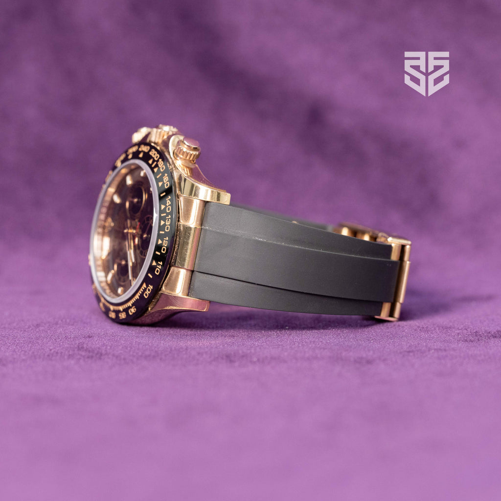 Rolex Daytona Rose Gold Oysterflex Chocolate Dial Ref: 116515LN 2022