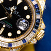 Rolex GMT Master 2 Yellow Gold Factory Diamond and Sapphire Bezel Ref: 116758SA 2008