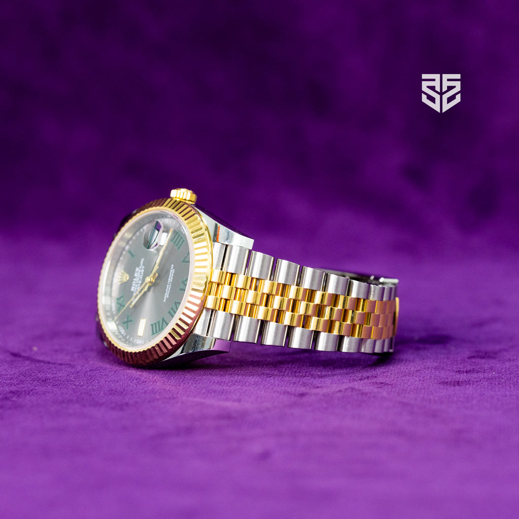 Rolex DateJust 41mm Yellow Gold Two-Tone Wimbledon Dial 2020