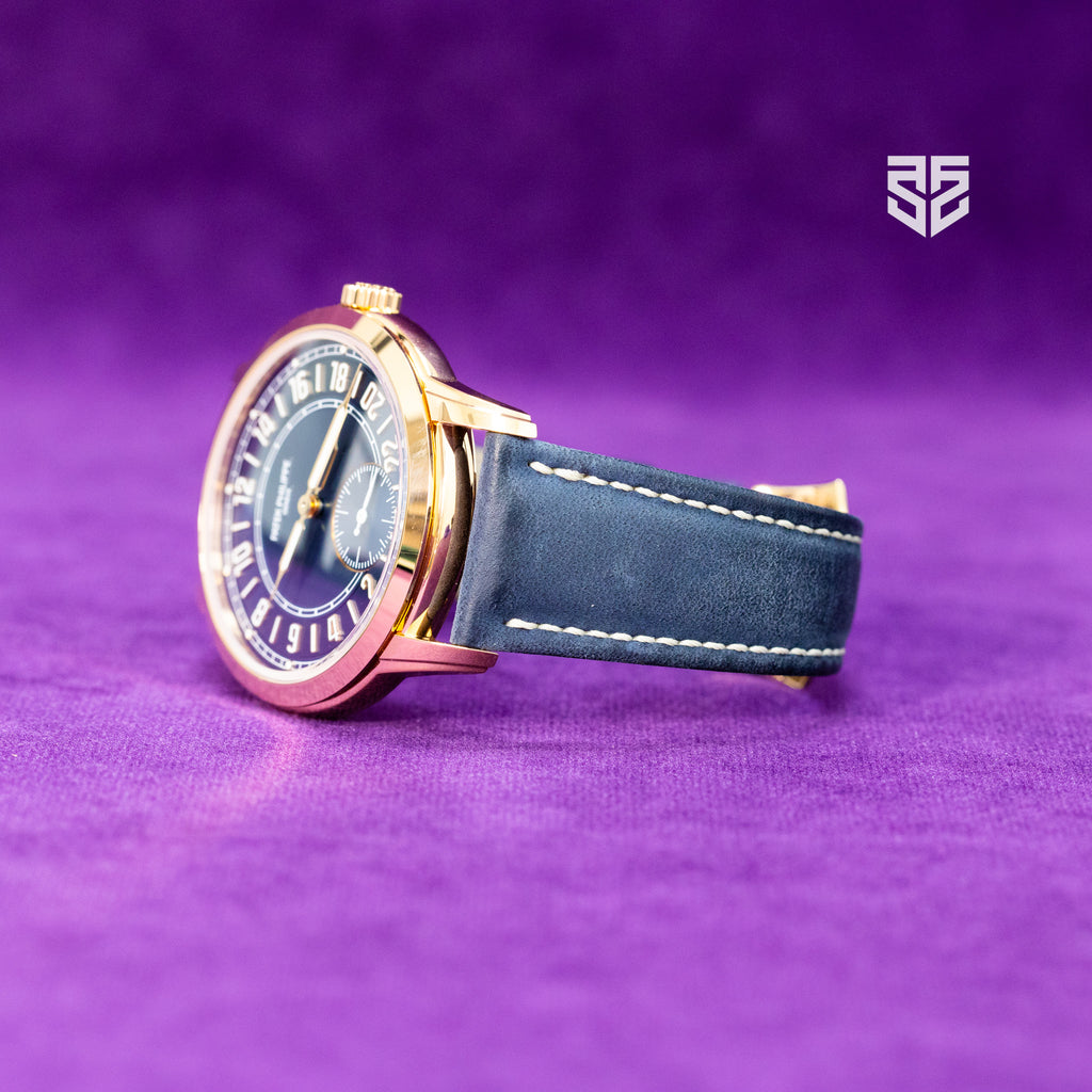 Patek Philippe Calatrava Rose Gold Blue Dial Travel Time Ref: 5224R 2025
