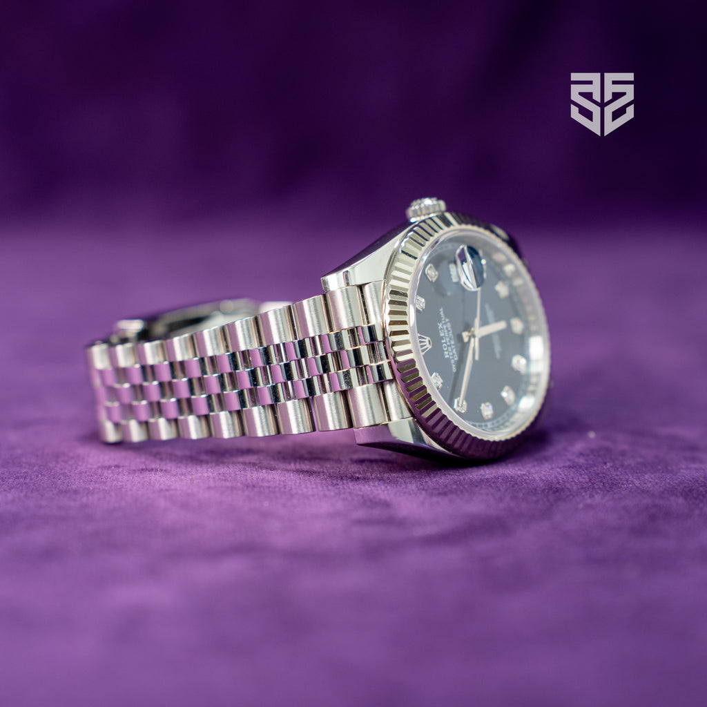Rolex DateJust 41mm Fluted Bezel Jubilee Bracelet Blue Diamond Dial Ref: 126334 2022