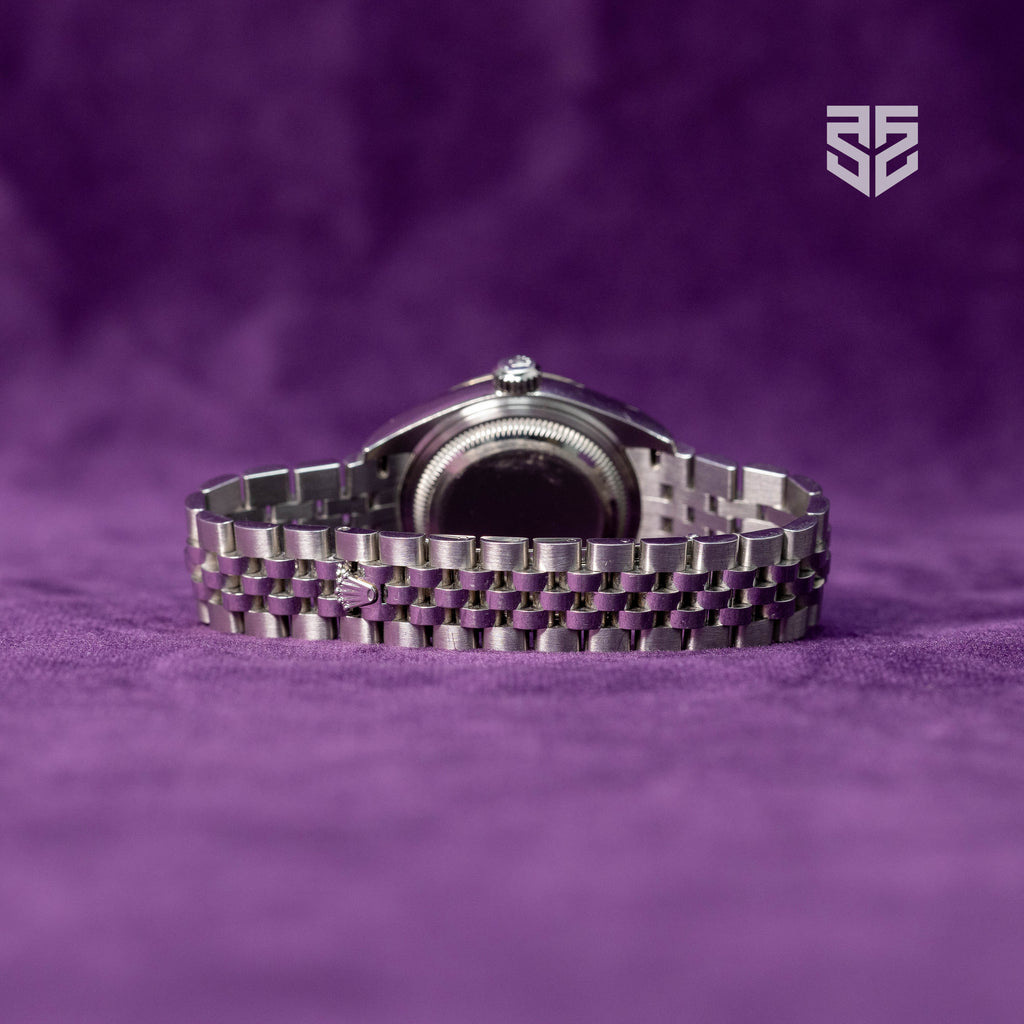 Rolex Lady DateJust 28mm Steel with Rhodium Roman Dial Ref: 279174