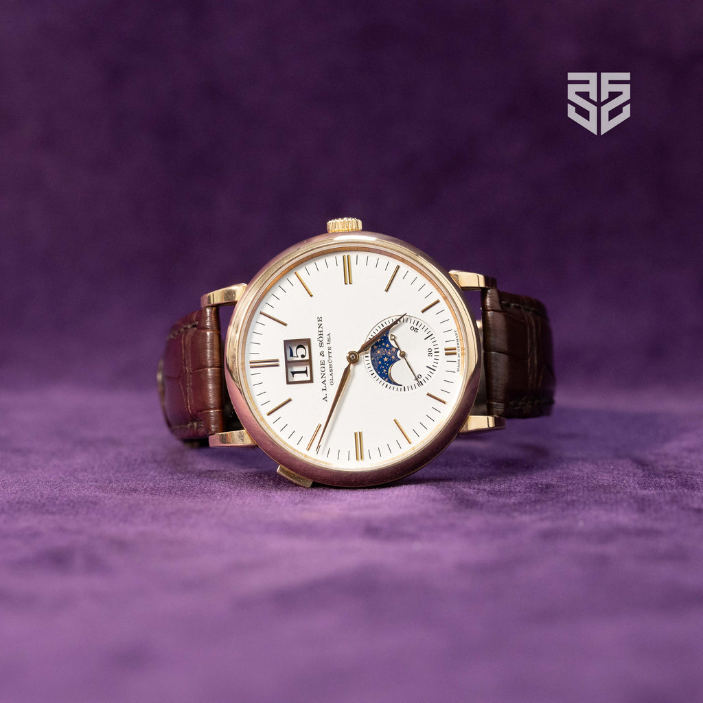 A. Lange Sohne Saxonia Moonphase Rose Gold Ref: 384.032 2022