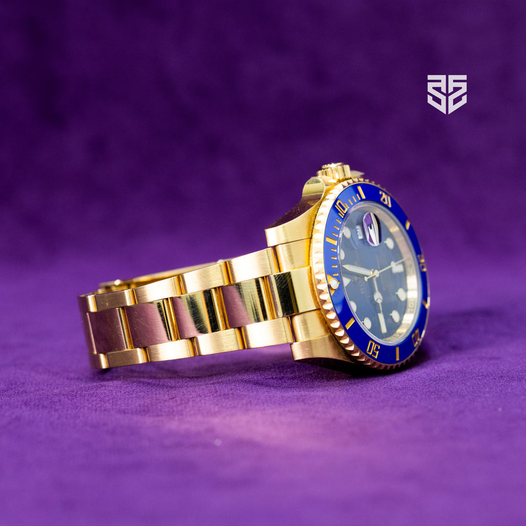 Rolex Submariner Date Yellow Gold Blue Dial Ref:116618LB 2020