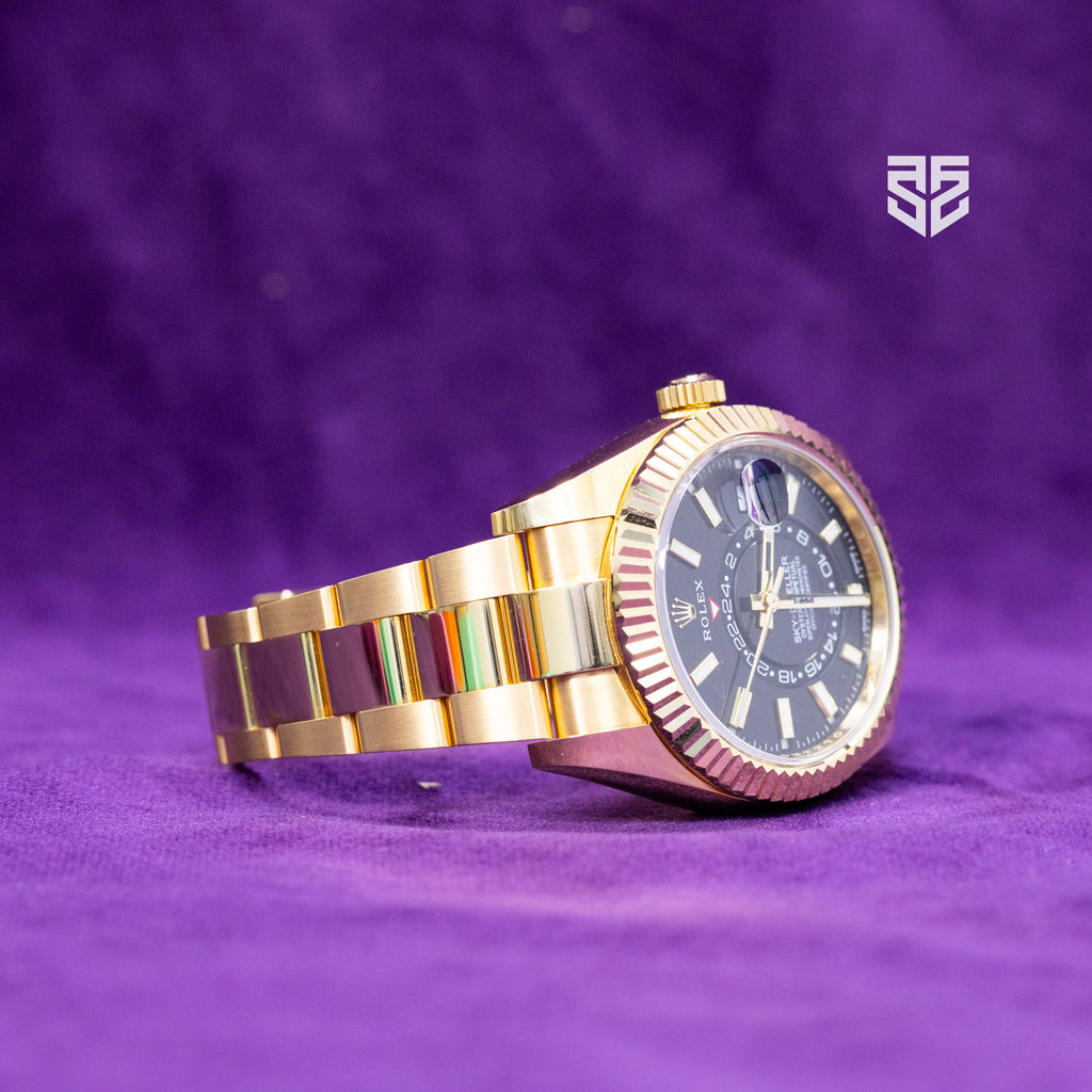 Rolex Skydweller Yellow Gold Black Dial Ref: 326938 2022