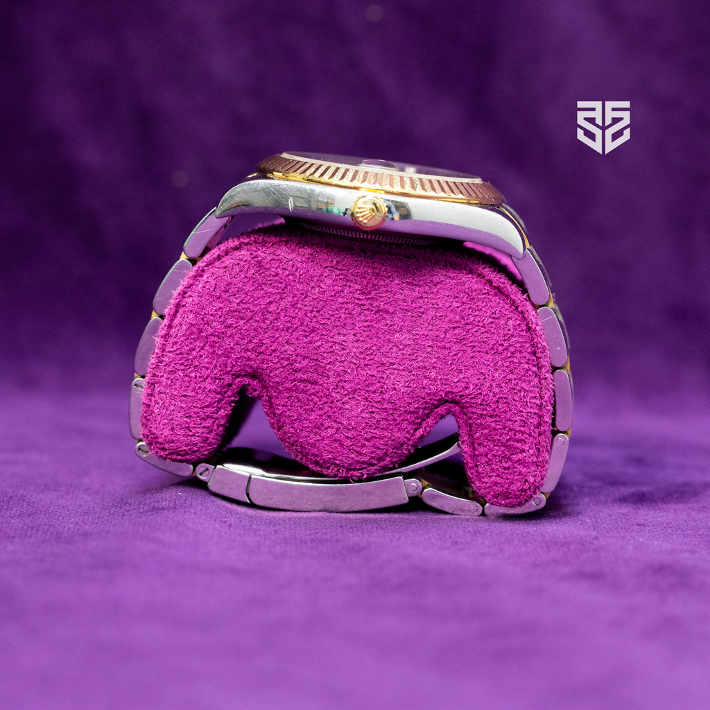 Rolex DateJust Yellow Gold Two Tone Black Roman Dial Ref: 116333