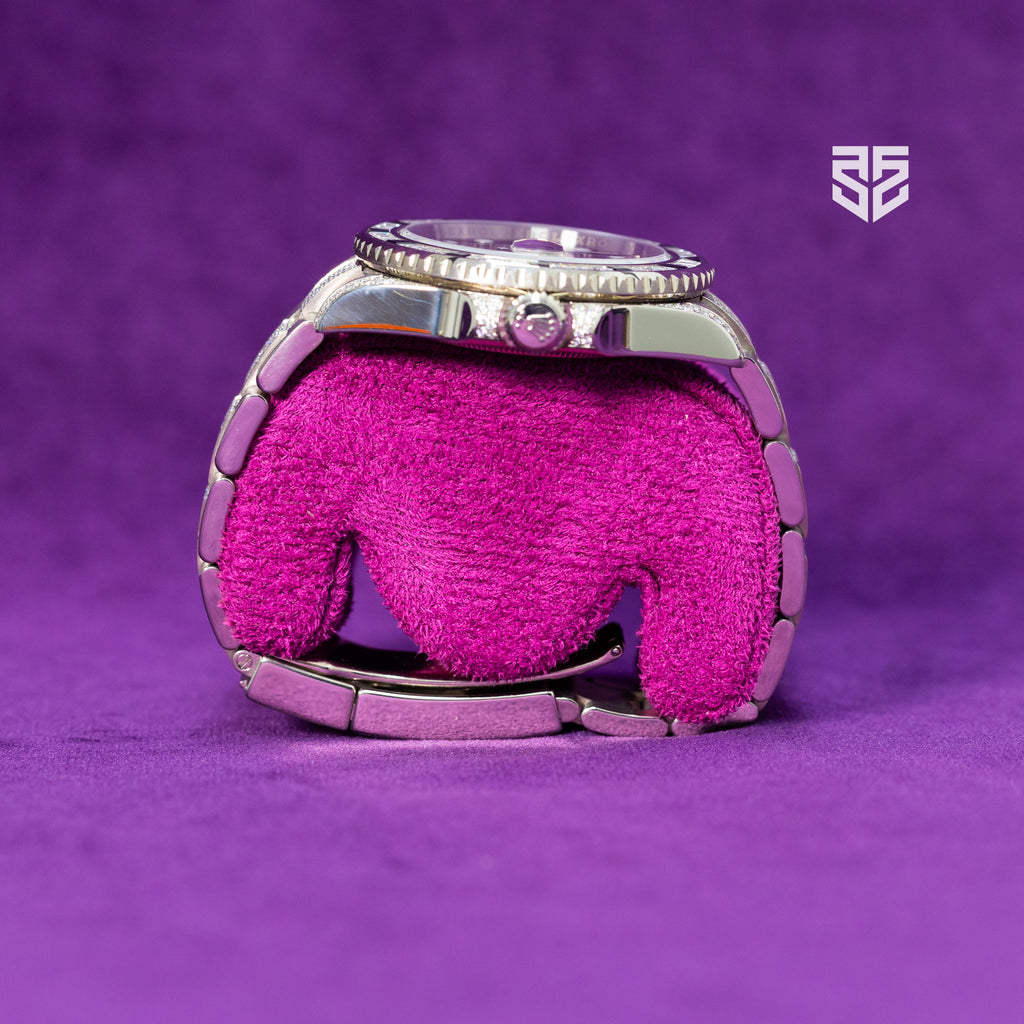 Rolex GMT Master 2 White Gold Factory Gemset Pave Bracelet Ref: 116759SN