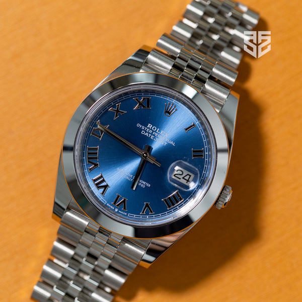 Rolex DateJust 41mm Azzuro Blue Dial Ref: 126300 2025
