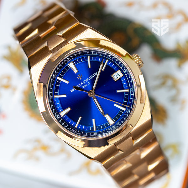 Vacheron Constantin Overseas Rose Gold Blue Dial Brand New Ref: 4500V