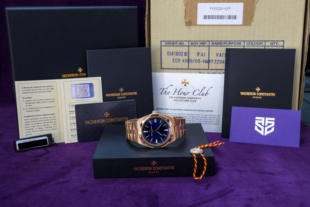 Vacheron Constantin Overseas Rose Gold Blue Dial Brand New Ref: 4500V