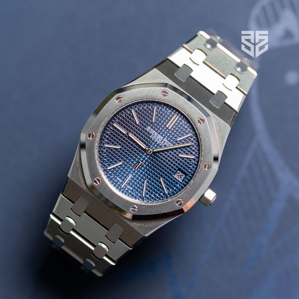 Audemars Piguet Royal Oak Jumbo 15202ST 2020 pre-owned — The Smiling Second, Melbourne