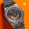 Audemars Piguet Royal Oak Openworked 15407ST 2018 bracelet — The Smiling Second, Melbourne