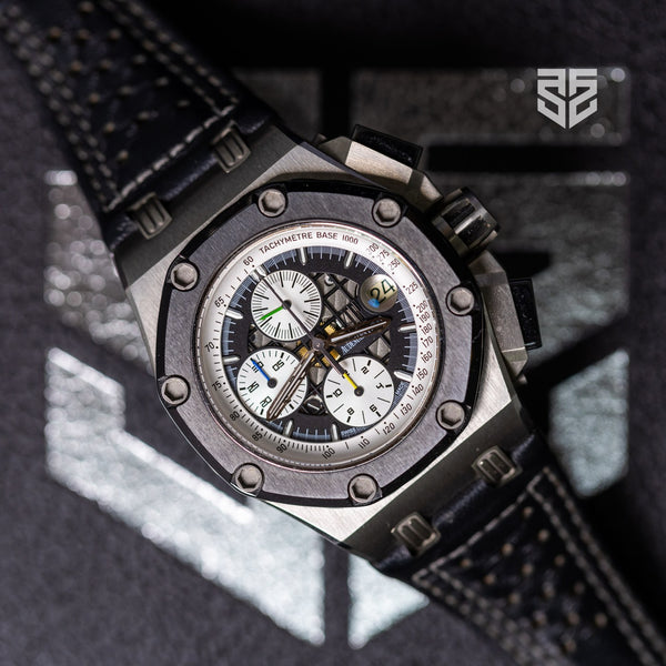 Audemars Piguet Royal Oak Offshore Rubens Barrichello II 26078IO 2007 pre-owned — The Smiling Second, Melbourne