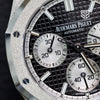 Audemars Piguet Royal Oak Chronograph Frosted 26239BC 2021 dial detail — The Smiling Second, Melbourne