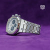 Audemars Piguet Royal Oak Chronograph 26331ST 2021 case and bracelet at an angle — The Smiling Second, Melbourne