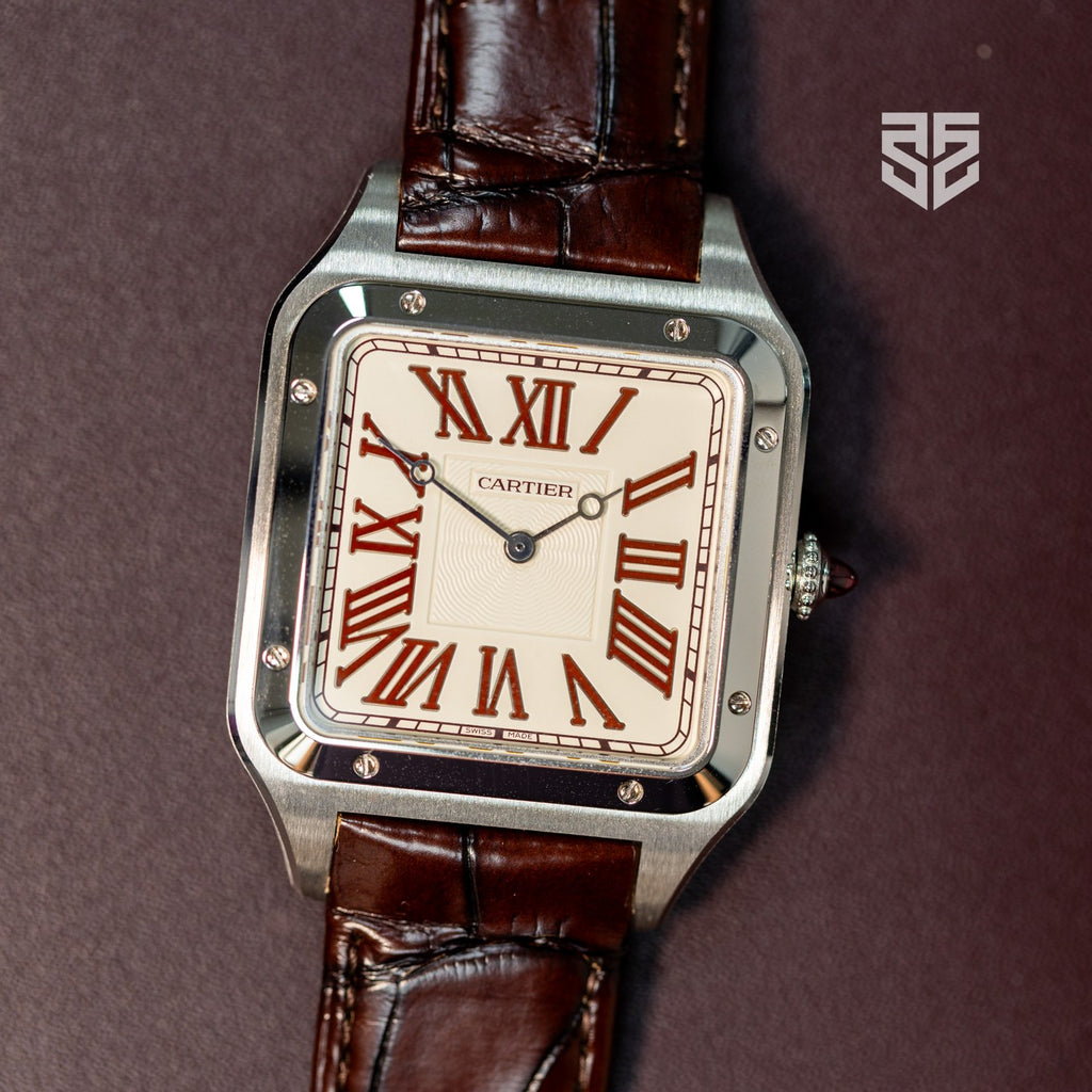 Cartier Santos-Dumont platinum 2024 pre-owned — The Smiling Second, Melbourne