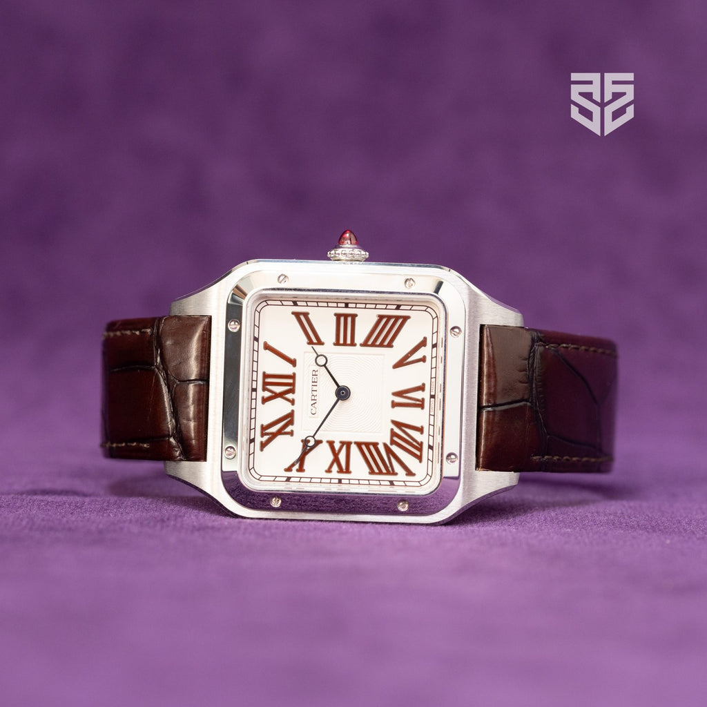 Cartier Santos-Dumont platinum 2024 dial — The Smiling Second, Melbourne
