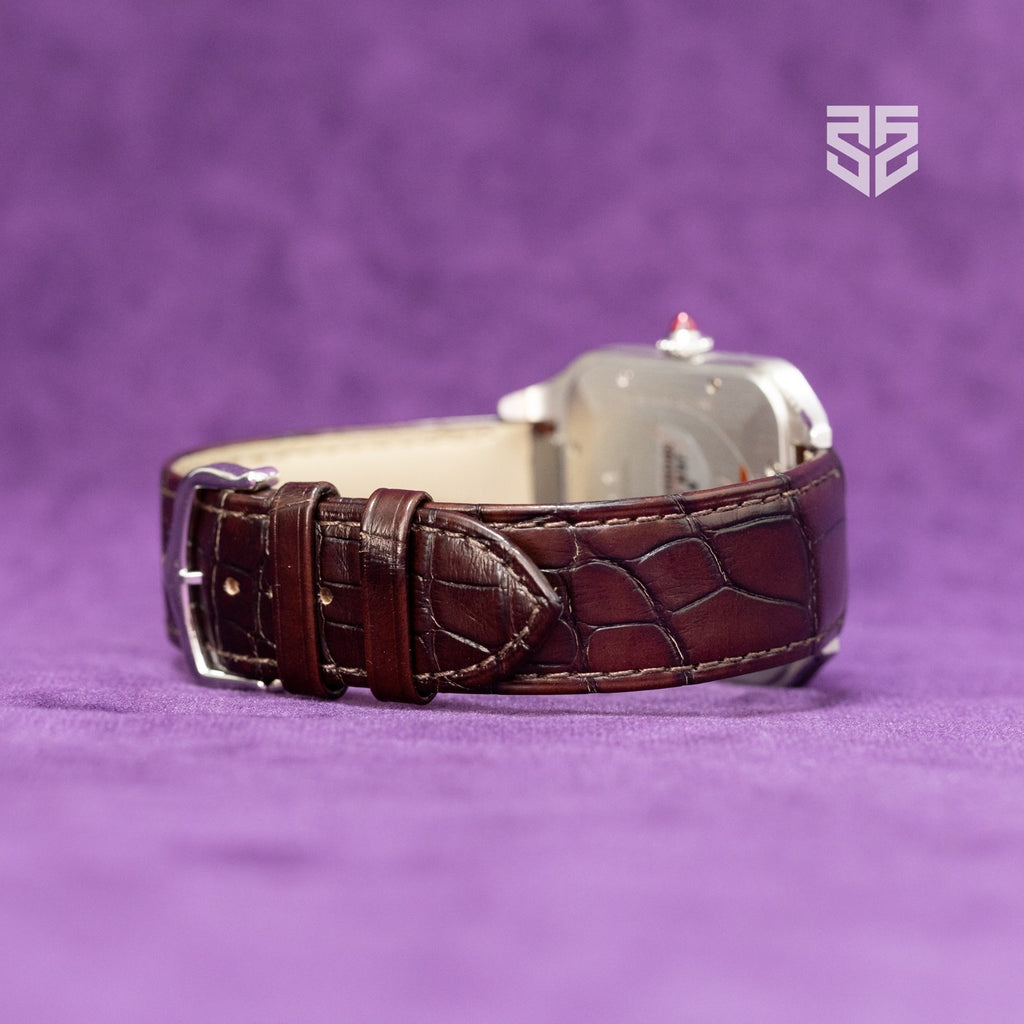Cartier Santos-Dumont platinum 2024 case profile — The Smiling Second, Melbourne