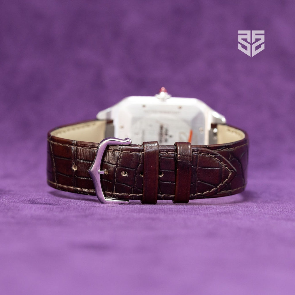 Cartier Santos-Dumont platinum 2024 strap and buckle — The Smiling Second, Melbourne
