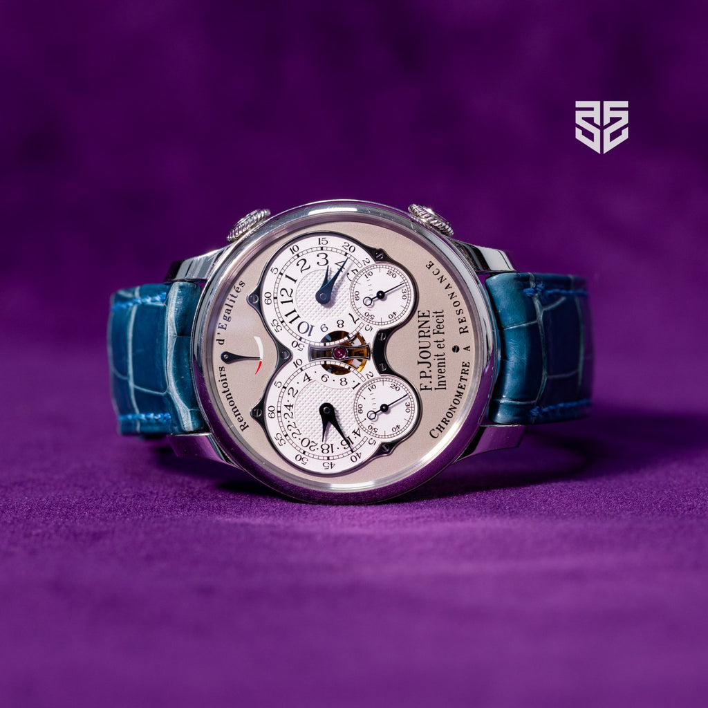 F.P. Journe Chronomètre à Résonance dial — The Smiling Second, Melbourne