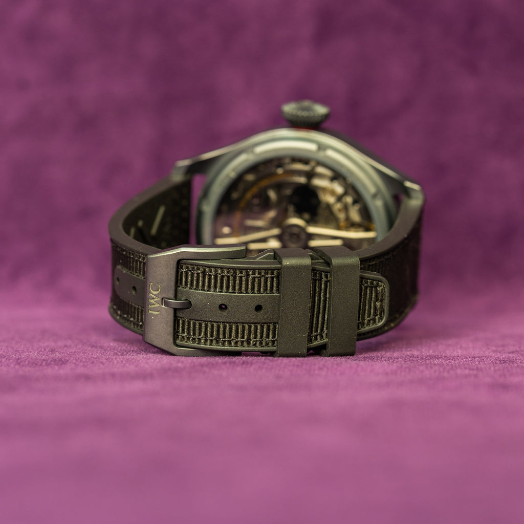 IWC Big Pilot Perpetual Calendar IW503607 2022 detail — The Smiling Second, Melbourne