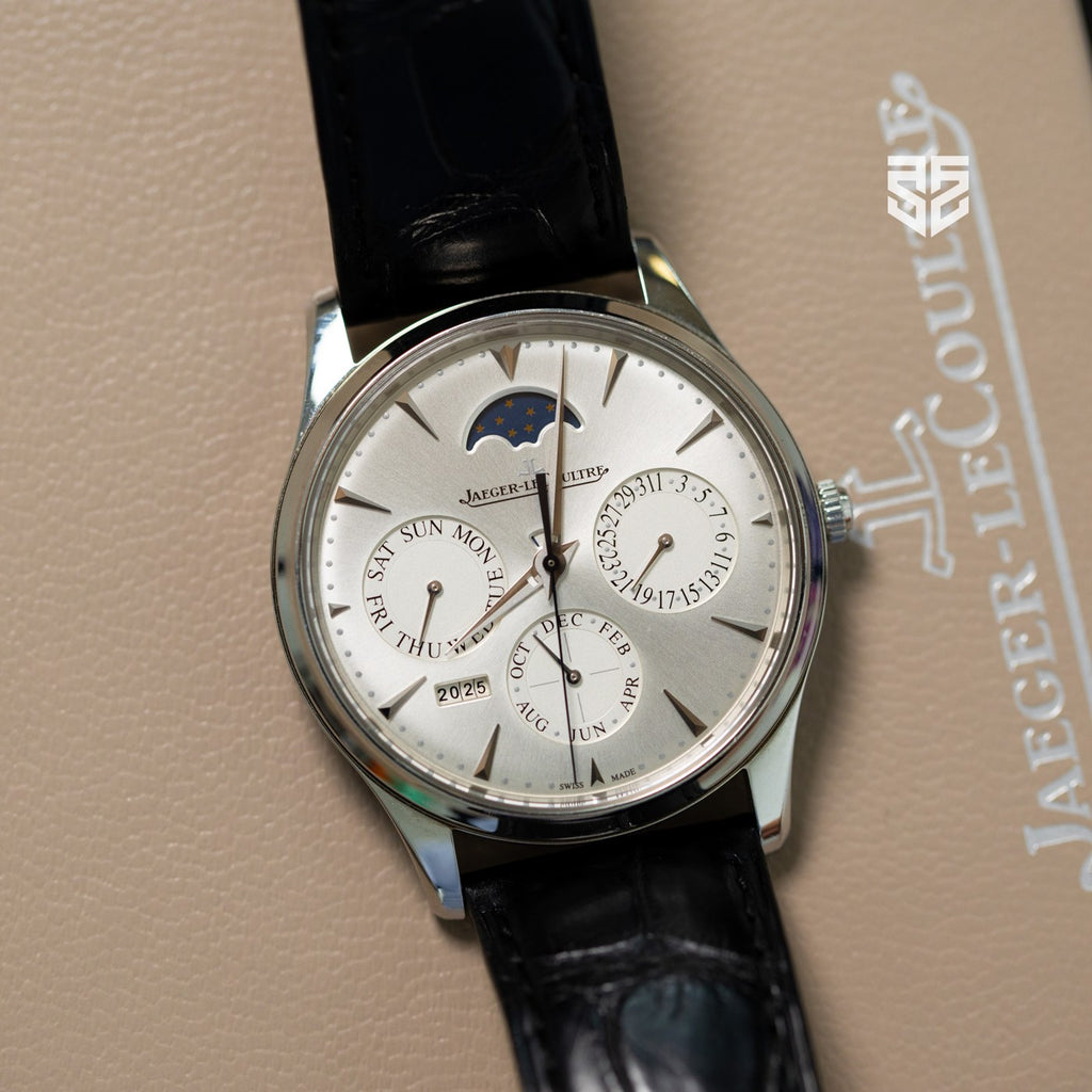 Jaeger-LeCoultre Master Ultra Thin Perpetual 2017 pre-owned — The Smiling Second, Melbourne