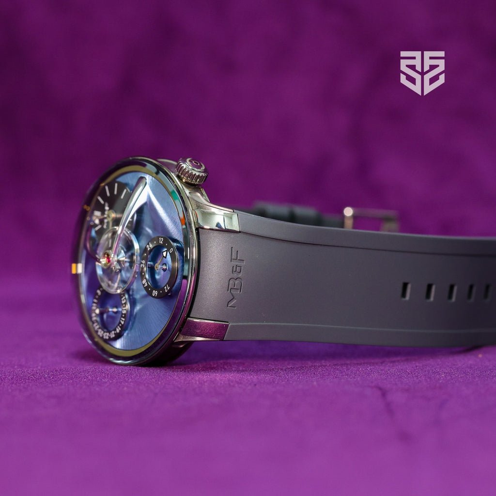 MB&F Legacy Machine Split Escapement EVO case profile — The Smiling Second, Melbourne