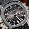 Patek Philippe Aquanaut 5167A 2017 dial detail — The Smiling Second, Melbourne