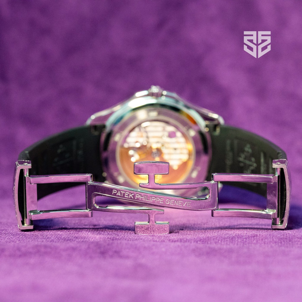 Patek Philippe Aquanaut 5167A 2021 strap and buckle — The Smiling Second, Melbourne