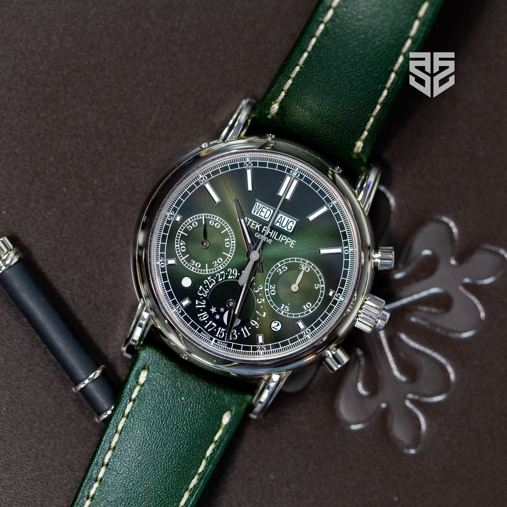 Patek Philippe Split-Seconds Chronograph White Gold Green Dial Ref: 5204G 2026