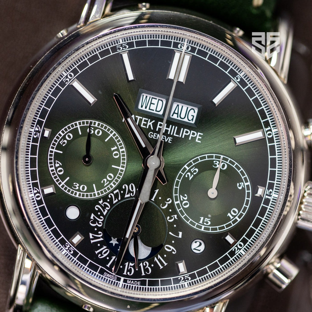 Patek Philippe Split-Seconds Chronograph White Gold Green Dial Ref: 5204G 2026