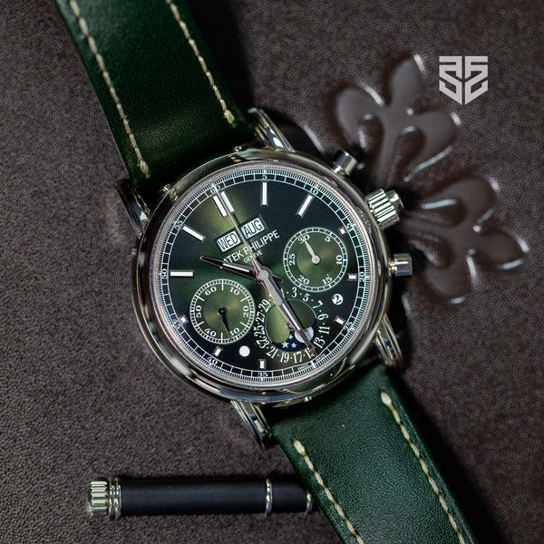 Patek Philippe Split-Seconds Chronograph White Gold Green Dial Ref: 5204G 2026
