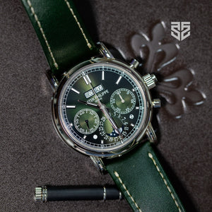 Patek Philippe Split-Seconds Chronograph White Gold Green Dial Ref: 5204G 2026