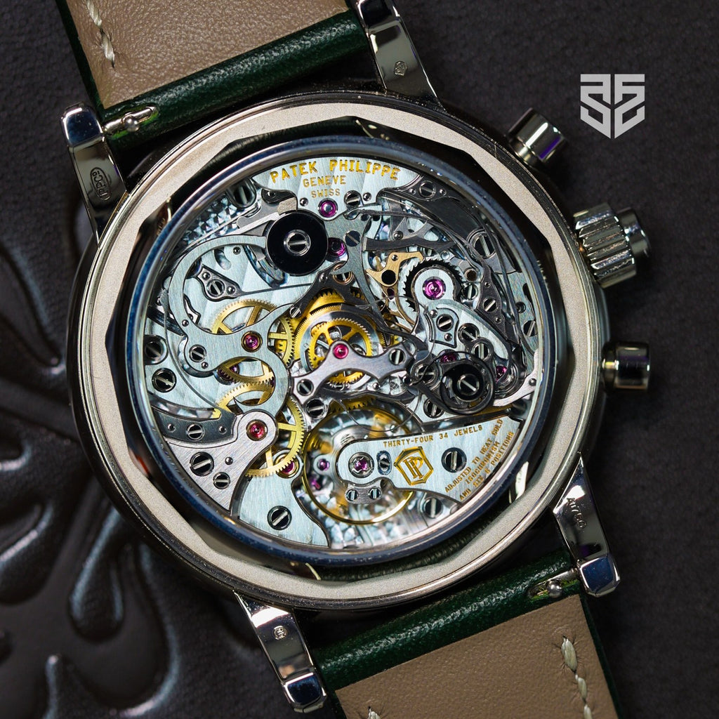 Patek Philippe Split-Seconds Chronograph White Gold Green Dial Ref: 5204G 2026