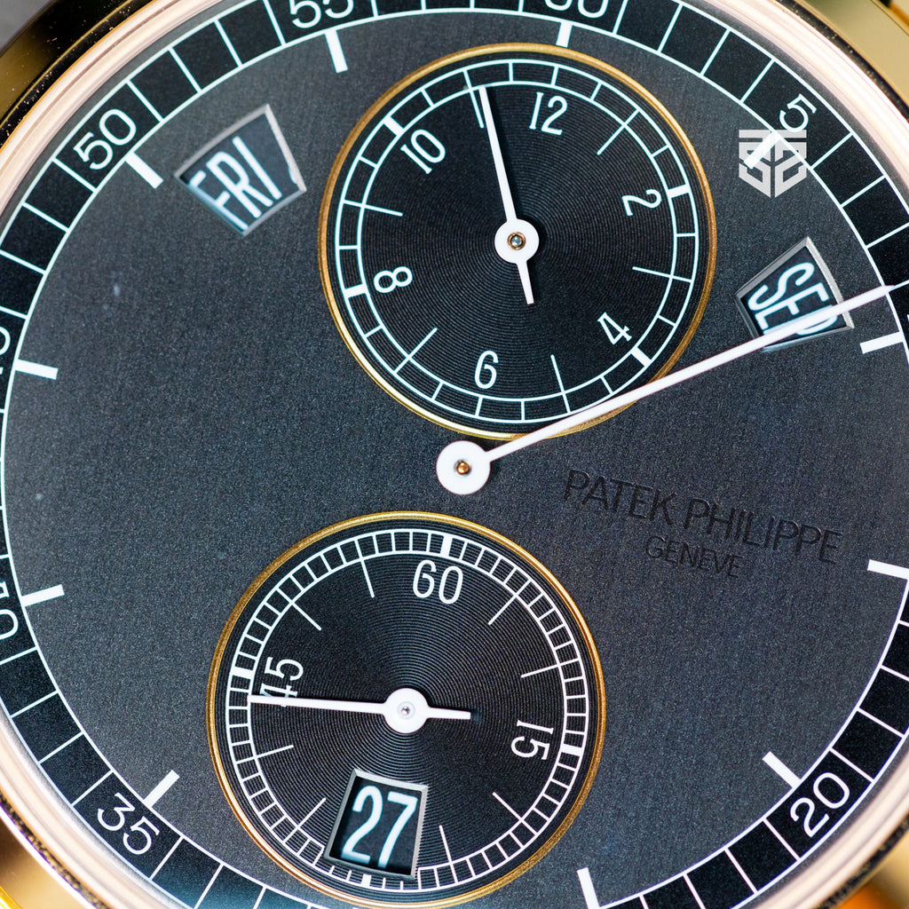 Patek Philippe Annual Calendar Regulator 5235R dial detail — The Smiling Second, Melbourne