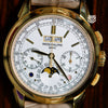 Patek Philippe Perpetual Calendar Chronograph 5270J dial detail — The Smiling Second, Melbourne