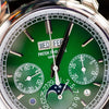 Patek Philippe Perpetual Calendar Chronograph 5270P dial detail — The Smiling Second, Melbourne
