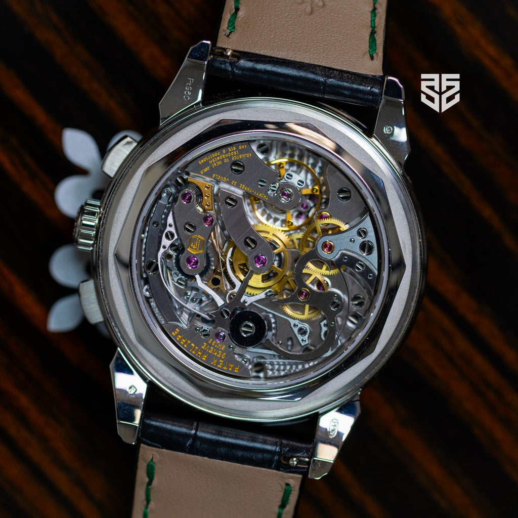 Patek Philippe Perpetual Calendar Chronograph 5270P caseback — The Smiling Second, Melbourne
