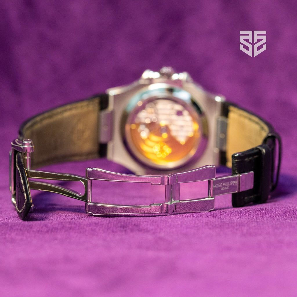 Patek Philippe Nautilus 5726A annual calendar 2021 strap and buckle — The Smiling Second, Melbourne