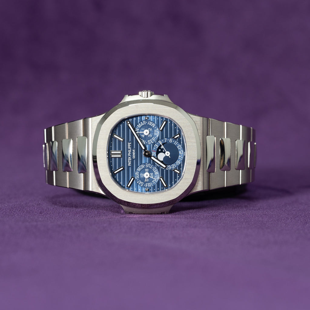 Patek Philippe Nautilus Perpetual Calendar 5740/1G 2023 detail — The Smiling Second, Melbourne