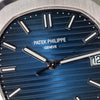 Patek Philippe Nautilus White Gold 5811/1G 2023 detail — The Smiling Second, Melbourne