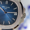 Patek Philippe Nautilus White Gold 5811/1G 2023 detail — The Smiling Second, Melbourne
