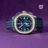 Patek Philippe Aquanaut Chronograph 5968G 2024 detail — The Smiling Second, Melbourne