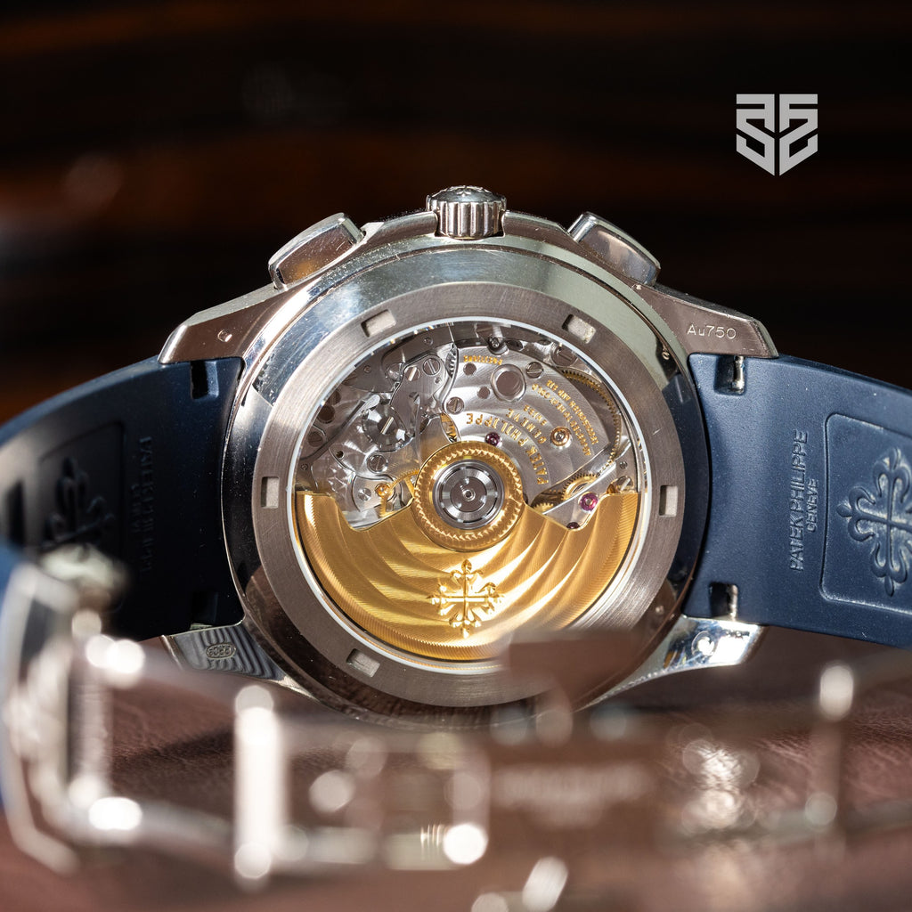 Patek Philippe Aquanaut Chronograph 5968G 2024 caseback — The Smiling Second, Melbourne