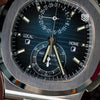 Patek Philippe Nautilus Travel Time 5990 dial detail — The Smiling Second, Melbourne