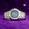 Patek Philippe Nautilus Travel Time 5990 dial — The Smiling Second, Melbourne