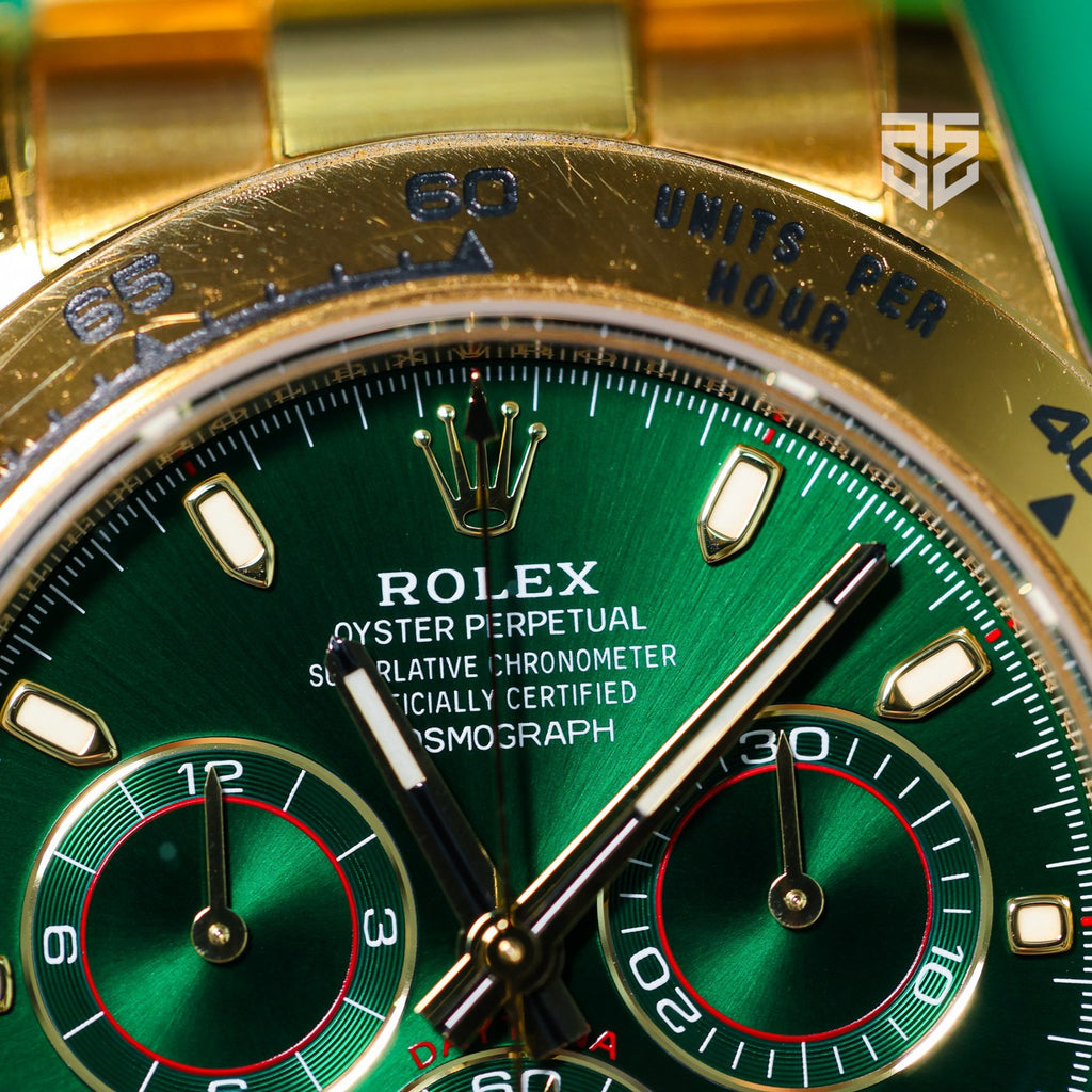 Rolex Daytona 116508 dial detail — The Smiling Second, Melbourne
