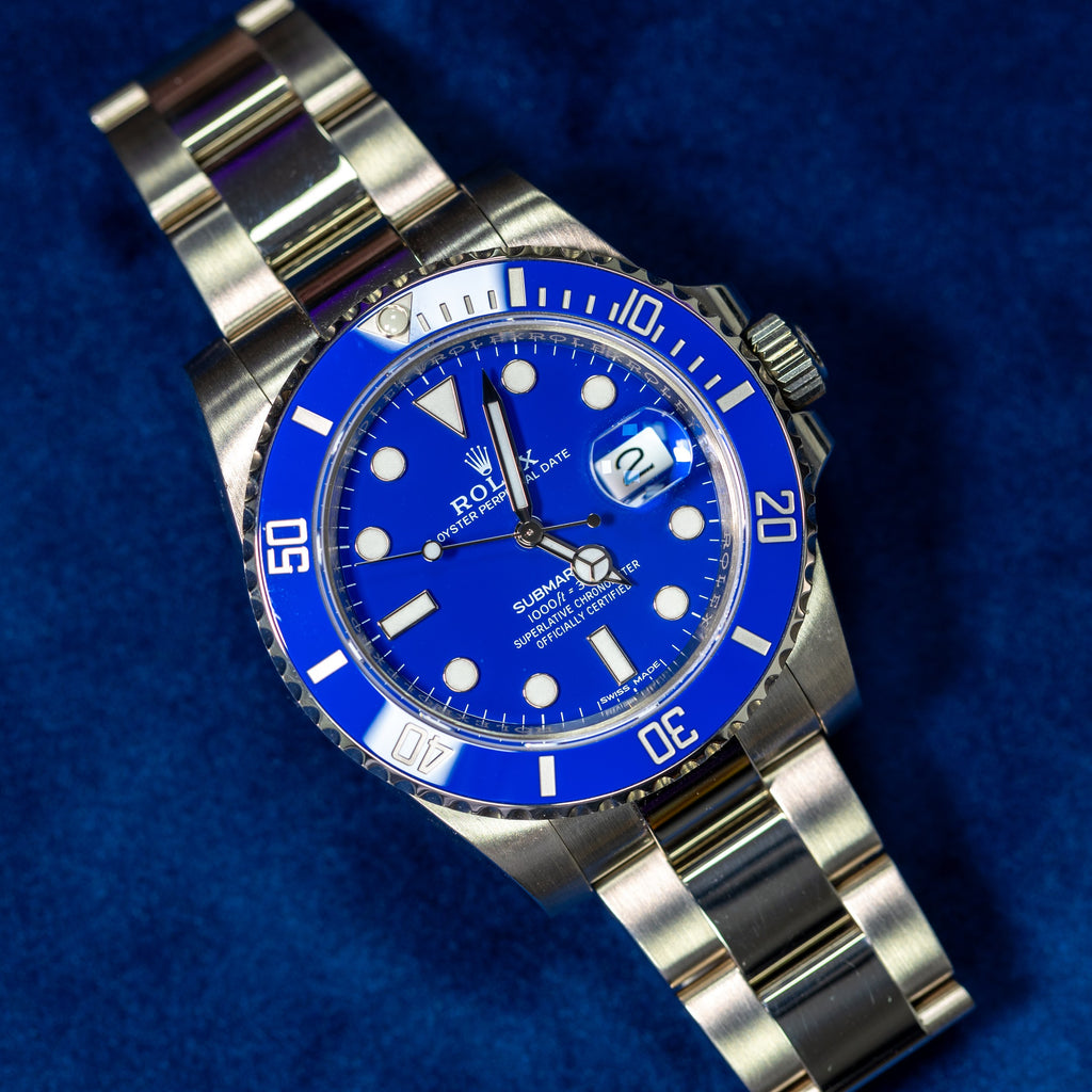 Rolex Submariner 'Smurf' 116619LB 2018 — The Smiling Second, Melbourne