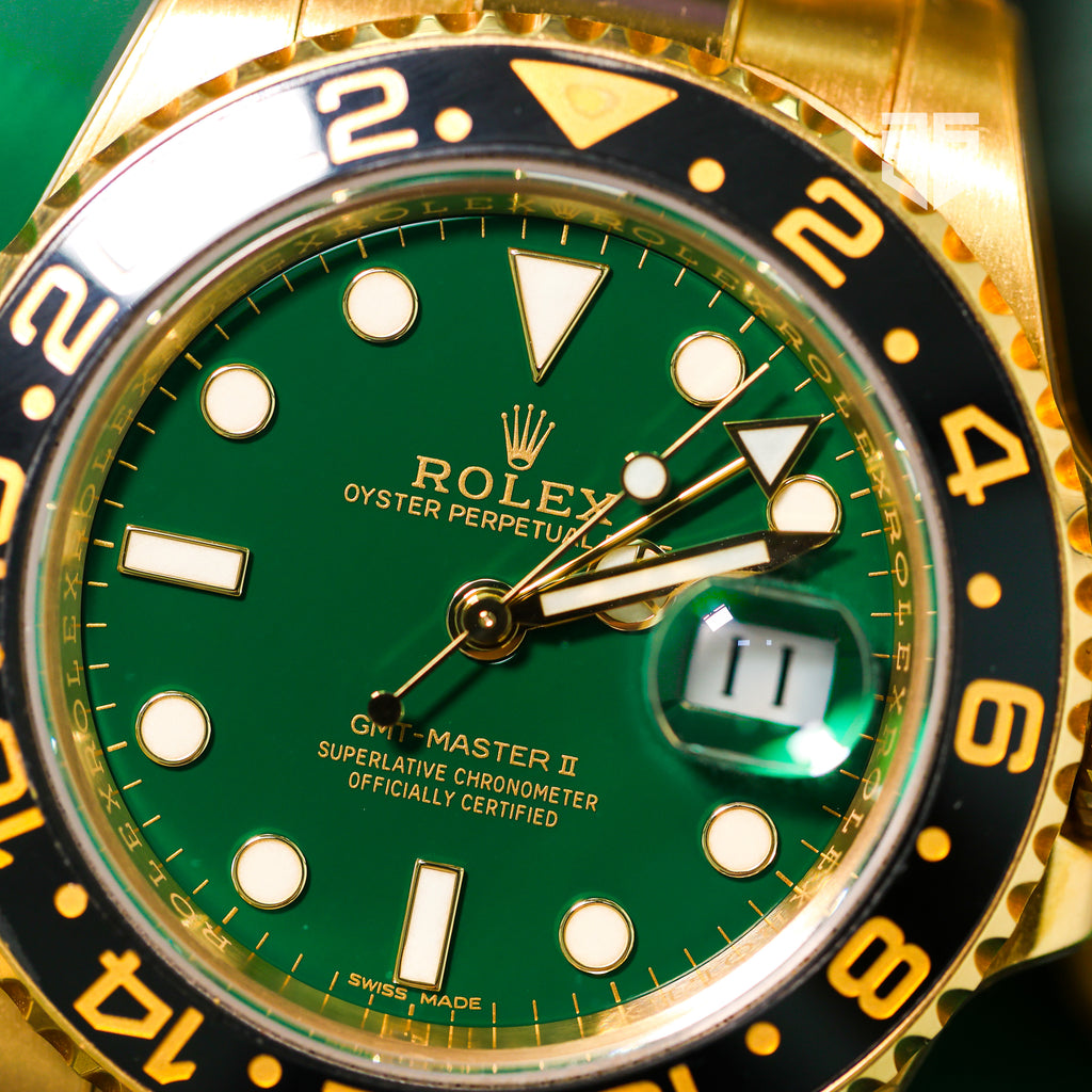 Rolex GMT Master 2 116718LN dial detail — The Smiling Second, Melbourne